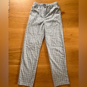 Brandy Melville OS blue plaid pants